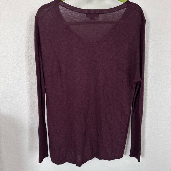 TROUVÉ | V Neck Angora Blend Burgundy Sweater (S) - Picture 2 of 5